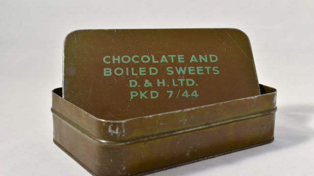 Chocolate and boiled sweets tin